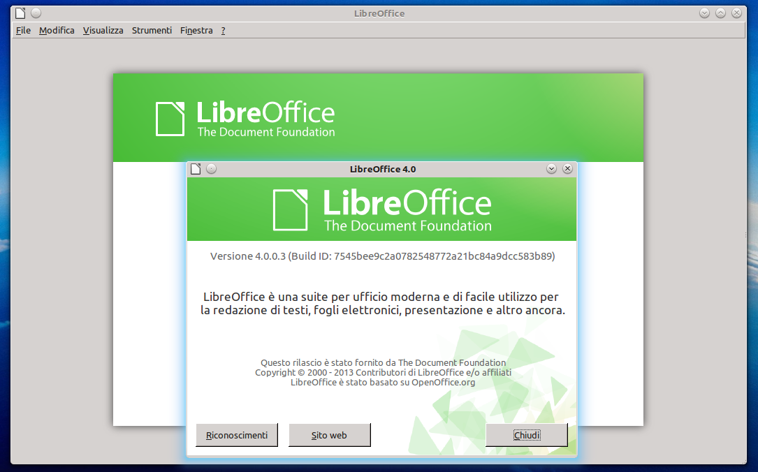 LIBREOFFICE DA TERMINALE SCARICARE